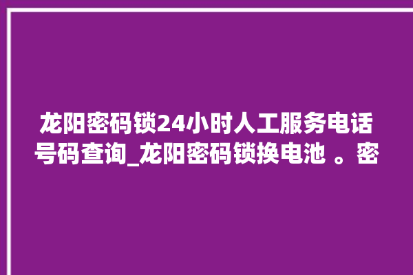 龙阳密码锁24小时人工服务电话号码查询_龙阳密码锁换电池 。密码锁