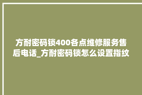 方耐密码锁400各点维修服务售后电话_方耐密码锁怎么设置指纹 。密码锁