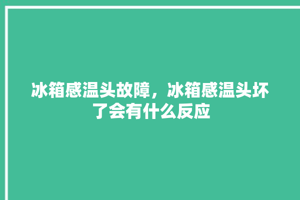 冰箱感温头故障，冰箱感温头坏了会有什么反应