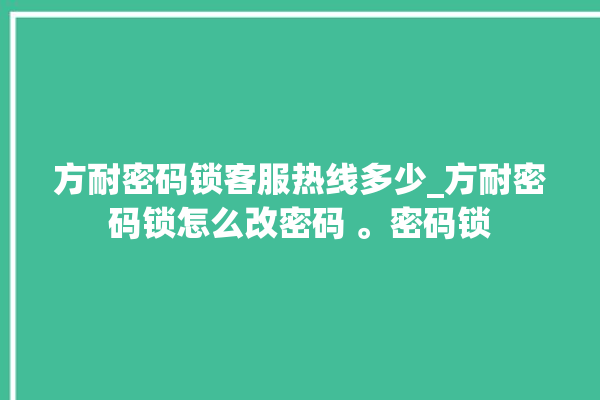 方耐密码锁客服热线多少_方耐密码锁怎么改密码 。密码锁