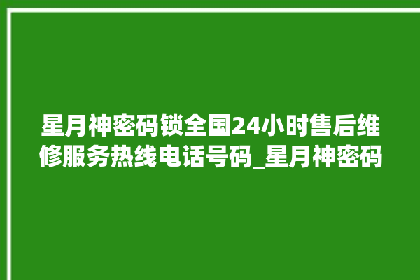 星月神密码锁全国24小时售后维修服务热线电话号码_星月神密码锁怎么改密码 。神密