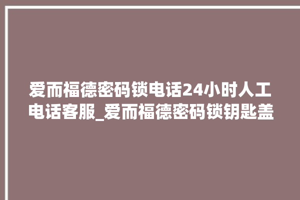 爱而福德密码锁电话24小时人工电话客服_爱而福德密码锁钥匙盖怎么打开 。密码锁