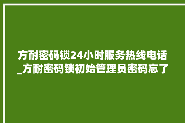 方耐密码锁24小时服务热线电话_方耐密码锁初始管理员密码忘了 。密码锁