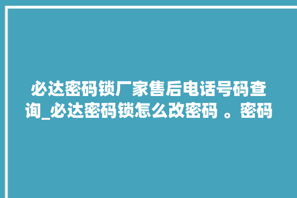 必达密码锁厂家售后电话号码查询_必达密码锁怎么改密码 。密码锁