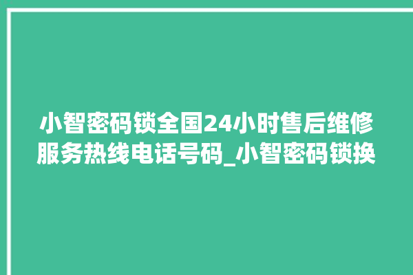 小智密码锁全国24小时售后维修服务热线电话号码_小智密码锁换电池 。密码锁