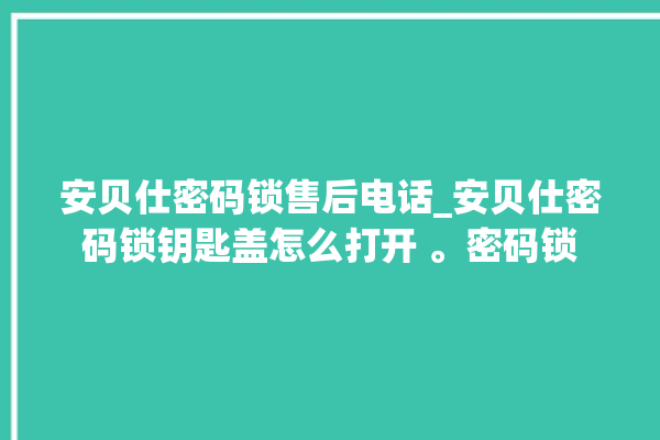 安贝仕密码锁售后电话_安贝仕密码锁钥匙盖怎么打开 。密码锁