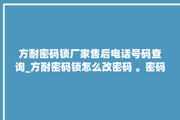 方耐密码锁厂家售后电话号码查询_方耐密码锁怎么改密码 。密码锁