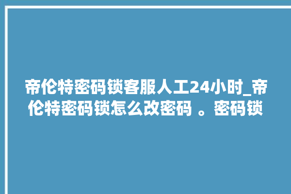 帝伦特密码锁客服人工24小时_帝伦特密码锁怎么改密码 。密码锁