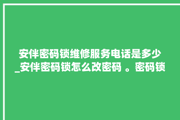 安伴密码锁维修服务电话是多少_安伴密码锁怎么改密码 。密码锁