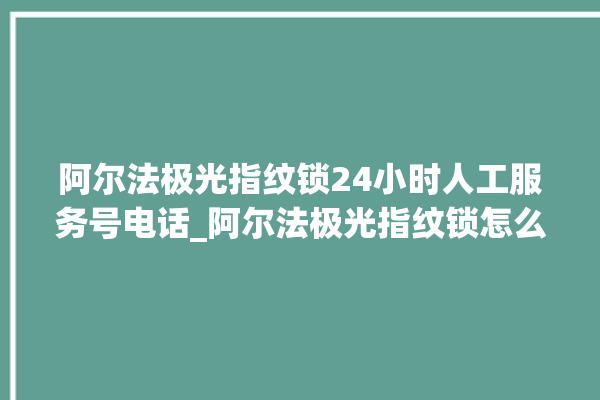 阿尔法极光指纹锁24小时人工服务号电话_阿尔法极光指纹锁怎么改密码 。阿尔法