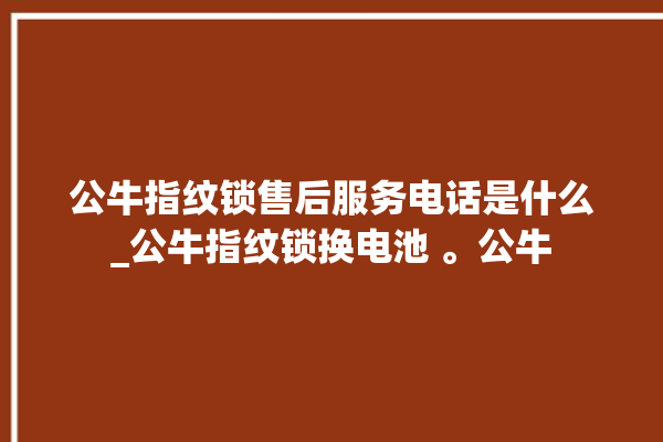 公牛指纹锁售后服务电话是什么_公牛指纹锁换电池 。公牛