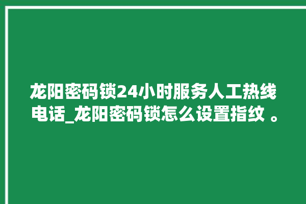 龙阳密码锁24小时服务人工热线电话_龙阳密码锁怎么设置指纹 。密码锁