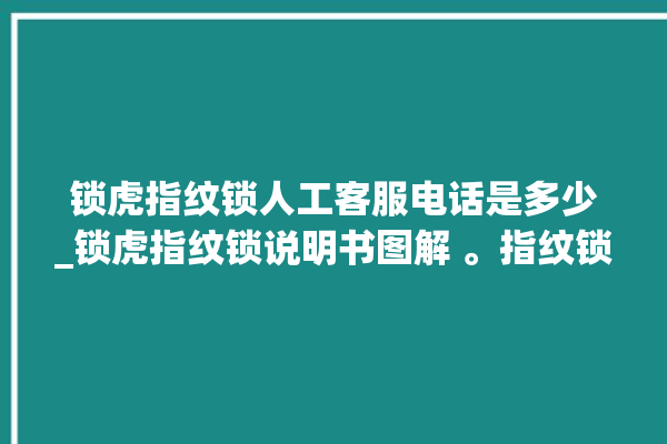 锁虎指纹锁人工客服电话是多少_锁虎指纹锁说明书图解 。指纹锁