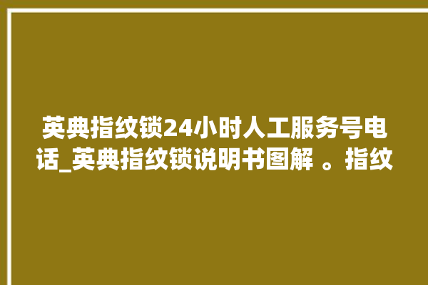 英典指纹锁24小时人工服务号电话_英典指纹锁说明书图解 。指纹锁