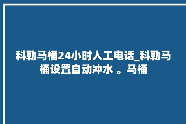 科勒马桶24小时人工电话_科勒马桶设置自动冲水 。马桶