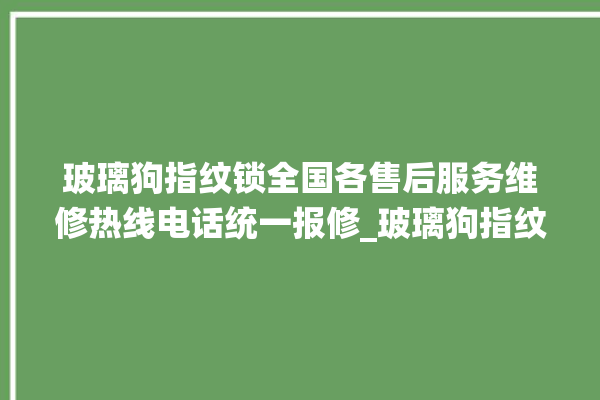 玻璃狗指纹锁全国各售后服务维修热线电话统一报修_玻璃狗指纹锁初始管理员密码忘了 。玻璃