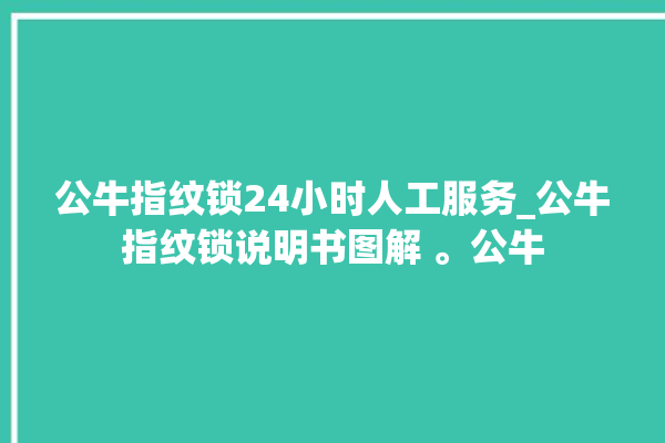 公牛指纹锁24小时人工服务_公牛指纹锁说明书图解 。公牛