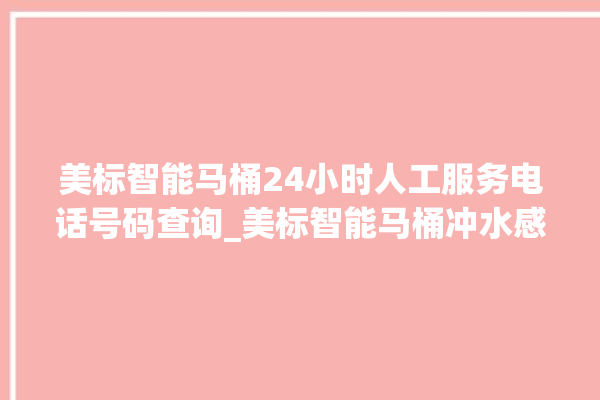 美标智能马桶24小时人工服务电话号码查询_美标智能马桶冲水感应怎么调 。马桶