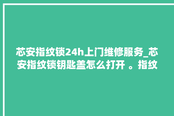 芯安指纹锁24h上门维修服务_芯安指纹锁钥匙盖怎么打开 。指纹锁