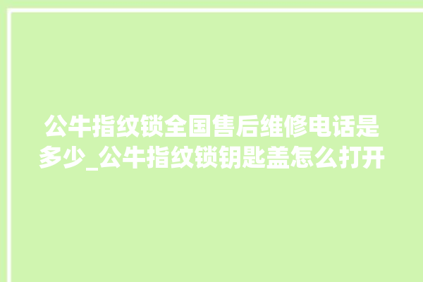 公牛指纹锁全国售后维修电话是多少_公牛指纹锁钥匙盖怎么打开 。公牛