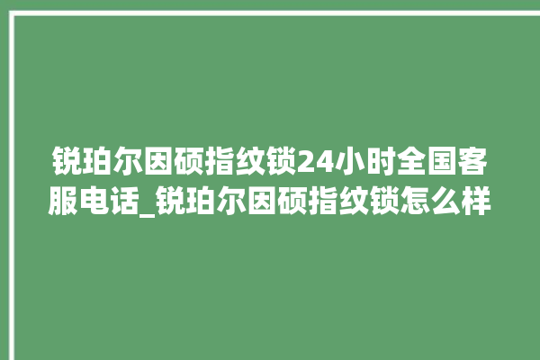 锐珀尔因硕指纹锁24小时全国客服电话_锐珀尔因硕指纹锁怎么样 。指纹锁