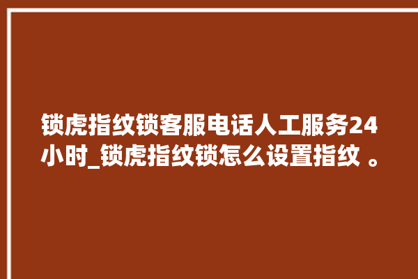 锁虎指纹锁客服电话人工服务24小时_锁虎指纹锁怎么设置指纹 。指纹锁