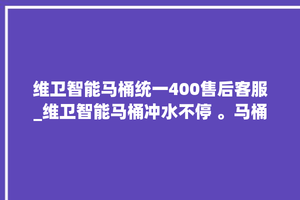 维卫智能马桶统一400售后客服_维卫智能马桶冲水不停 。马桶