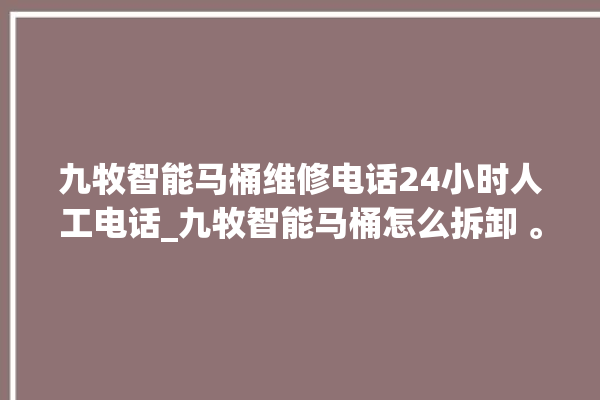 九牧智能马桶维修电话24小时人工电话_九牧智能马桶怎么拆卸 。马桶