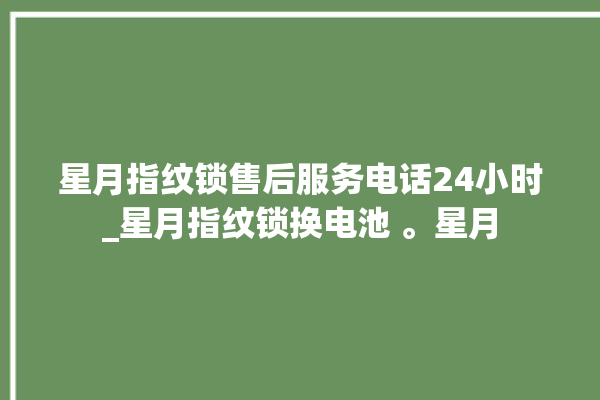 星月指纹锁售后服务电话24小时_星月指纹锁换电池 。星月