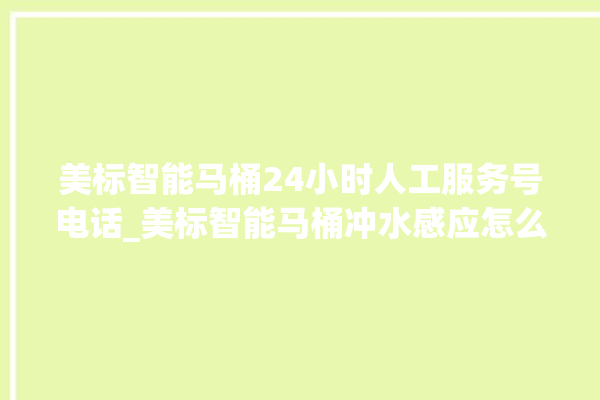 美标智能马桶24小时人工服务号电话_美标智能马桶冲水感应怎么调 。马桶