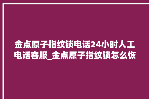 金点原子指纹锁电话24小时人工电话客服_金点原子指纹锁怎么恢复出厂设置 。原子