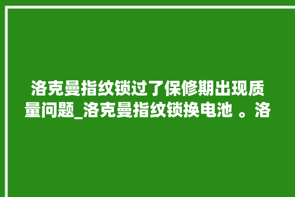 洛克曼指纹锁过了保修期出现质量问题_洛克曼指纹锁换电池 。洛克