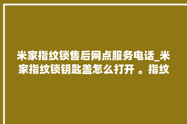 米家指纹锁售后网点服务电话_米家指纹锁钥匙盖怎么打开 。指纹锁