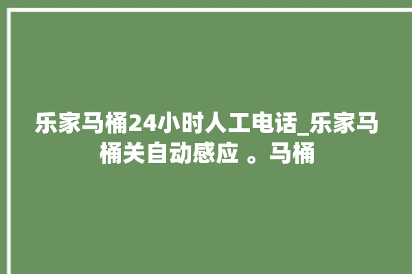 乐家马桶24小时人工电话_乐家马桶关自动感应 。马桶