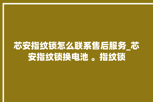 芯安指纹锁怎么联系售后服务_芯安指纹锁换电池 。指纹锁