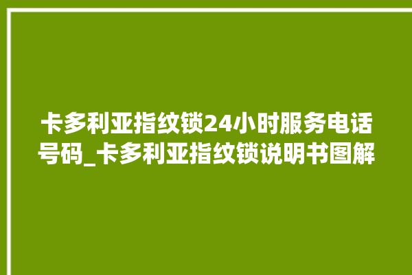 卡多利亚指纹锁24小时服务电话号码_卡多利亚指纹锁说明书图解 。多利亚