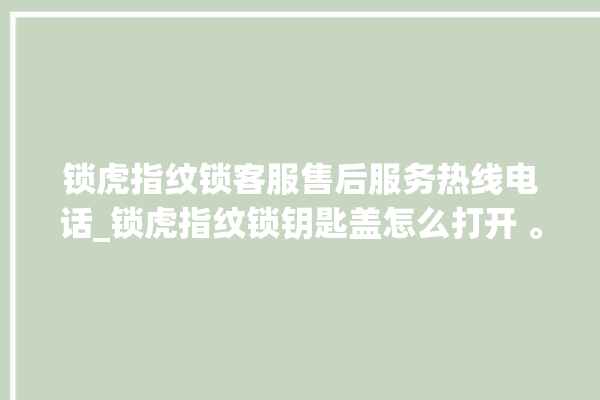 锁虎指纹锁客服售后服务热线电话_锁虎指纹锁钥匙盖怎么打开 。指纹锁