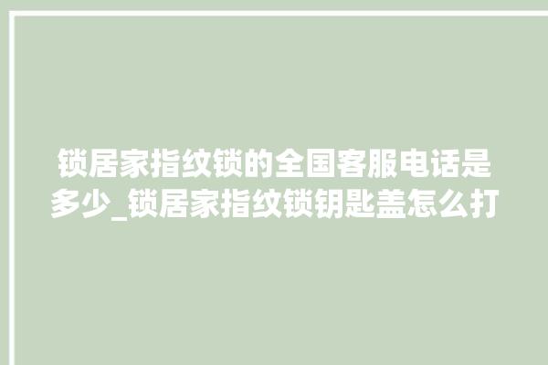 锁居家指纹锁的全国客服电话是多少_锁居家指纹锁钥匙盖怎么打开 。指纹锁