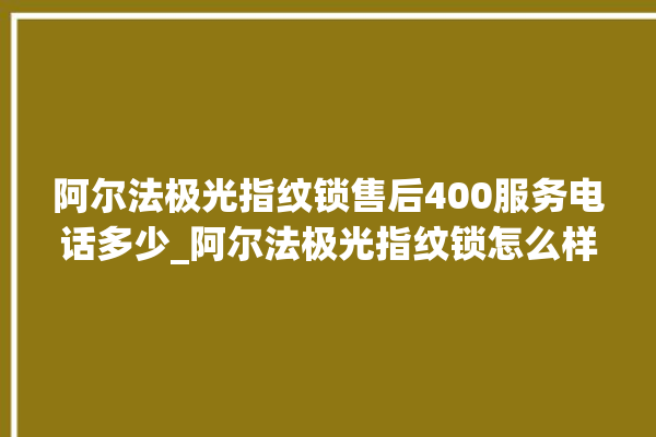 阿尔法极光指纹锁售后400服务电话多少_阿尔法极光指纹锁怎么样 。阿尔法