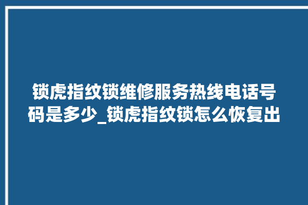 锁虎指纹锁维修服务热线电话号码是多少_锁虎指纹锁怎么恢复出厂设置 。指纹锁