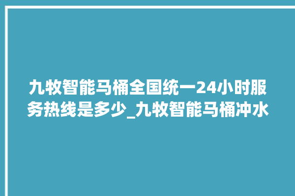 九牧智能马桶全国统一24小时服务热线是多少_九牧智能马桶冲水无力怎么解决 。马桶