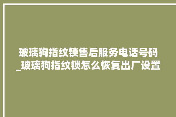 玻璃狗指纹锁售后服务电话号码_玻璃狗指纹锁怎么恢复出厂设置 。玻璃