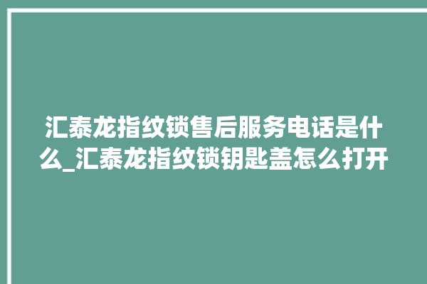 汇泰龙指纹锁售后服务电话是什么_汇泰龙指纹锁钥匙盖怎么打开 。泰龙