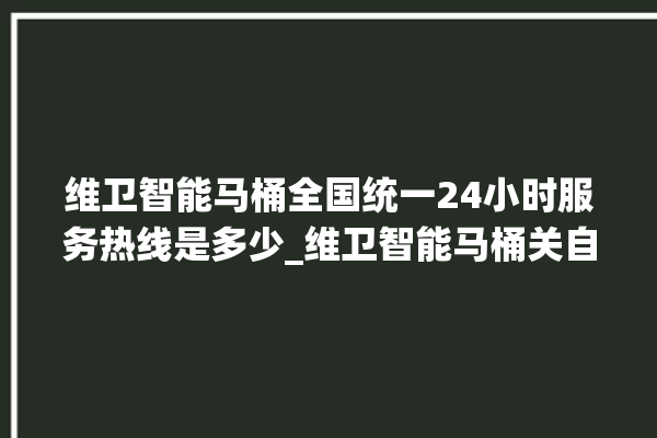 维卫智能马桶全国统一24小时服务热线是多少_维卫智能马桶关自动感应 。马桶