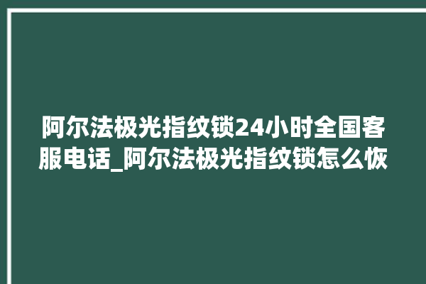 阿尔法极光指纹锁24小时全国客服电话_阿尔法极光指纹锁怎么恢复出厂设置 。阿尔法