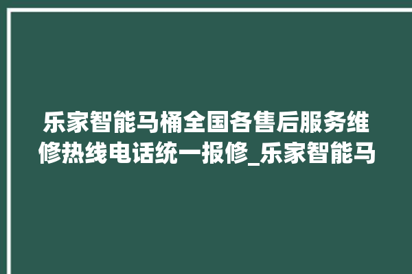 乐家智能马桶全国各售后服务维修热线电话统一报修_乐家智能马桶怎么拆卸 。马桶