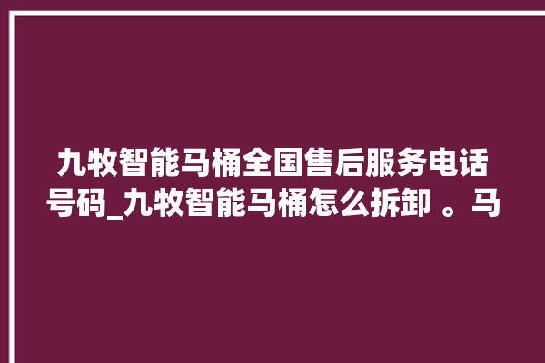 九牧智能马桶全国售后服务电话号码_九牧智能马桶怎么拆卸 。马桶