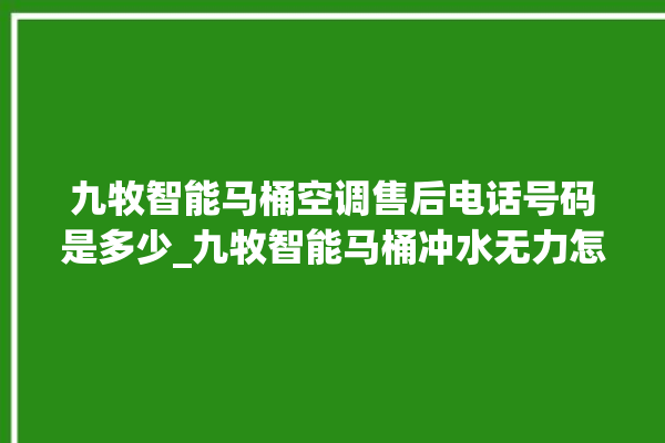 九牧智能马桶空调售后电话号码是多少_九牧智能马桶冲水无力怎么解决 。马桶