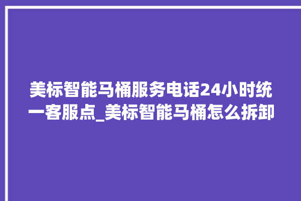 美标智能马桶服务电话24小时统一客服点_美标智能马桶怎么拆卸 。马桶