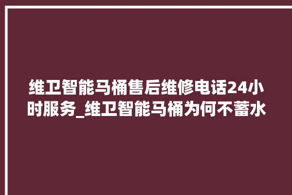 维卫智能马桶售后维修电话24小时服务_维卫智能马桶为何不蓄水 。马桶